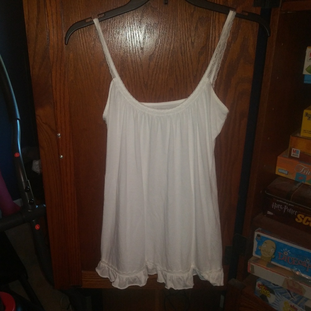 Ruby Sky White Tank Top